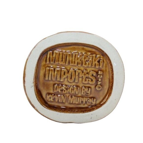 The Jungle Bird  Tiki Mug From Sacramento CA 1st Edition Glossy Brown Glaze - Picture 10 of 11